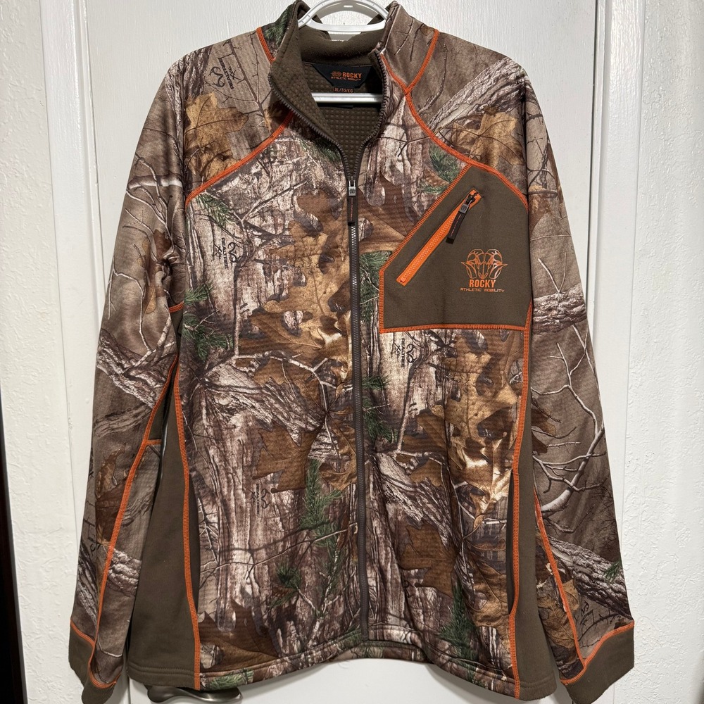 Rocky Athletic Mobility Realtree Xtra Camo Full Zip Fleece Jacket Mens XL